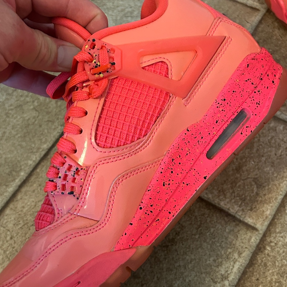 Nike Air Jordan 4 Retro Hot Punch Pink Women's - Picture 7 of 16